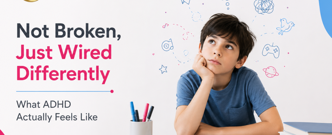 Not Broken, Just Wired Differently: What ADHD Actually Feels Like